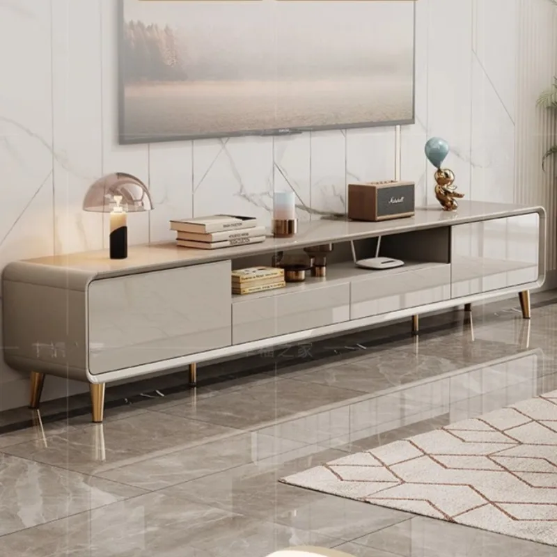 

Design Vertical Solid Wood TV Cabinet Apartments Coffee Table Minimalist Monitor Stand Floor Living Room Center Furniture