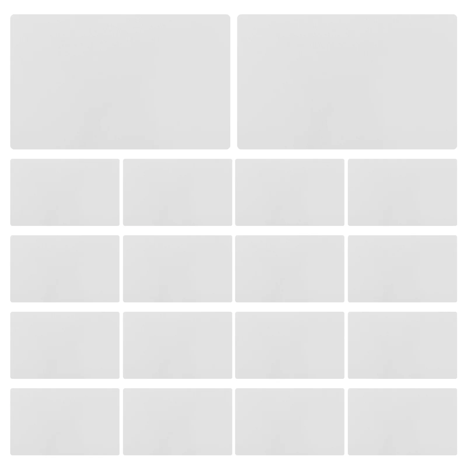 100 قطعة بطاقة الأعمال الألومنيوم الفراغات سميكة قوية DIY بها بنفسك النقش التسامي لوحات اسم حواف ناعمة علامات الهدايا