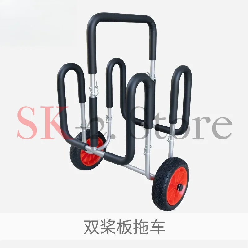 Trolley Aluminum Foldable Hand Cart With Adjustable Straps For Hard Plastic Paddle Board Fiberglass Water Sport Portable