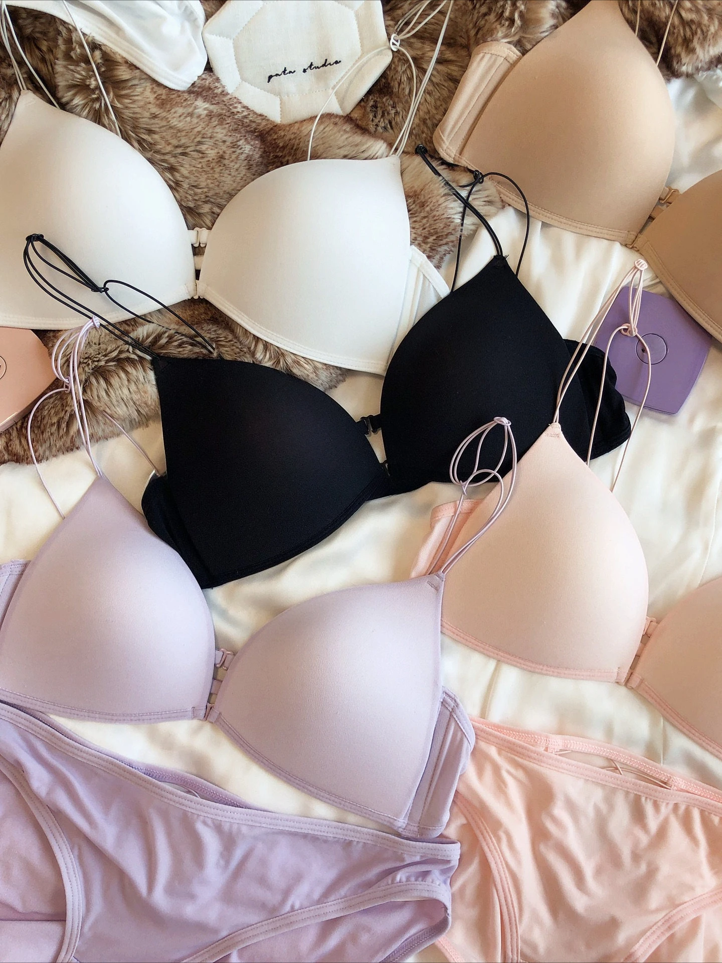 Conjunto de Lingerie Feminina - Bralette Triangle Set avaliação e preço