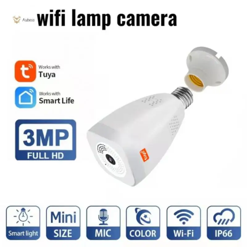 

Lamp Cam Night Vision Two-way Voice Intercom Home Security Surveillance Camera Motion Detection Panoramic Movement Tracking