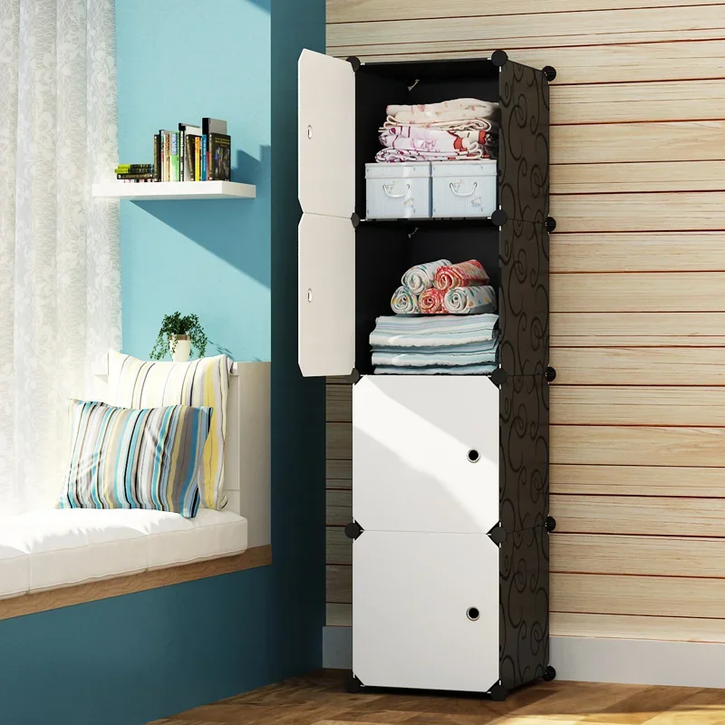 Minimalist Simple Wardrobe Cheap Nordic Modern Trendy Wardrobe Open Space Saving Exterior Plastic Ropero Lounge Suite Furniture