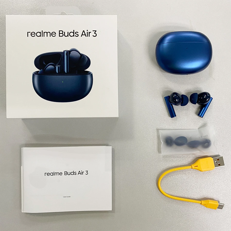 To Global Version buds Air 3 TWS Earphone Bluetooth 42dB Active Noise Cancelling Wireless Headphone IPX5 For realme 9 Pro