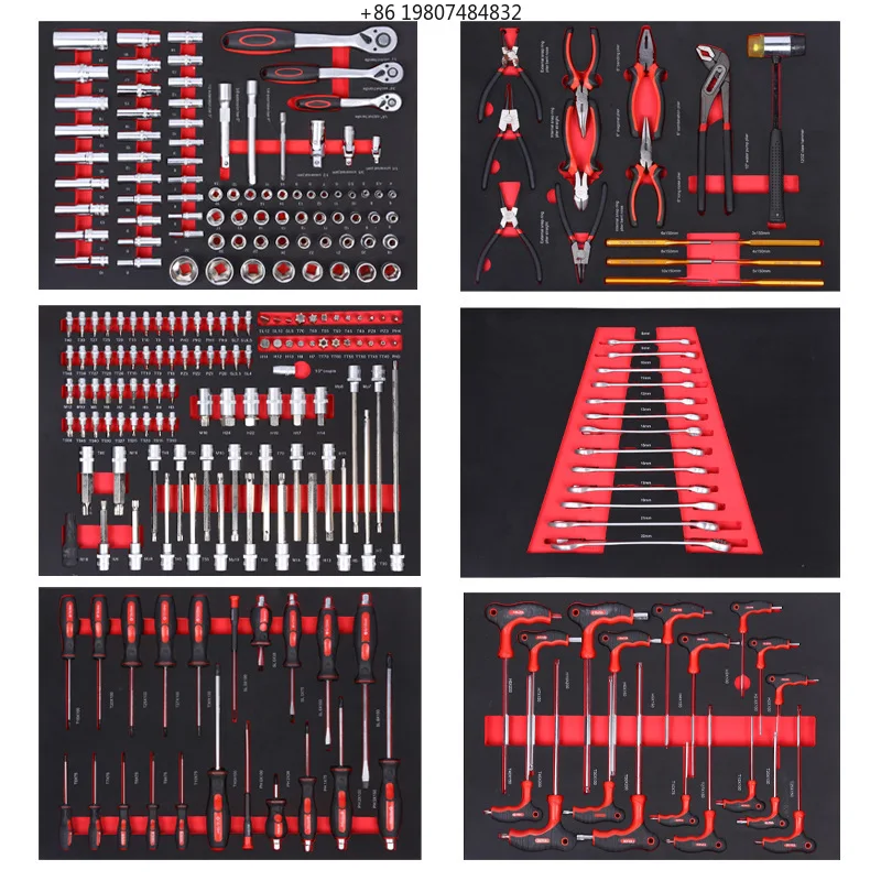Hot Sales 252pcs 7-Drawer Auto Repair Mobile Toolbox for Garage Workshop Car Repair Storage
