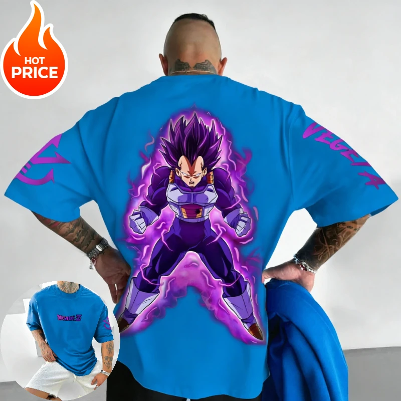 

Dragon Ball Super Saiyan Vegeta Harajuku Men Summer Vintage Oversized T-Shirt Women Streetwear Unisex Casual Short Sleeve Top