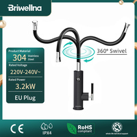 Briwellna Electric Faucet With Universal Spout Water Heater 220V Heating Tap Instant Water Heater Stainless Steel Faucet Geyser