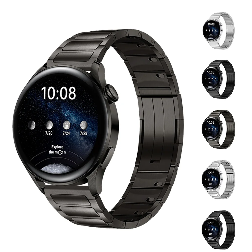 

For 22mm width stainless steel sliding strap for Huawei GT5/2/3/4 46mm smart watch strap accessories for Huawei Watch 4pro strap