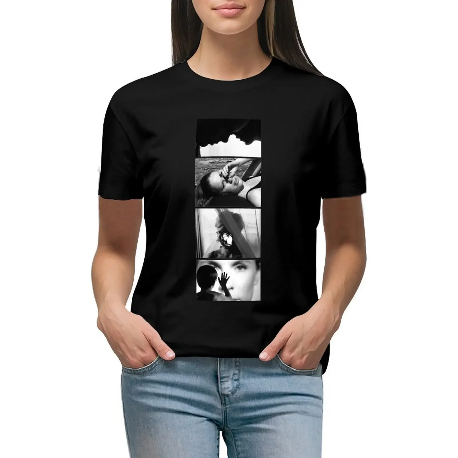 

persona (faces) by ingmar bergman T-Shirt quick-drying anime clothes sports fans tops tight shirts for Women