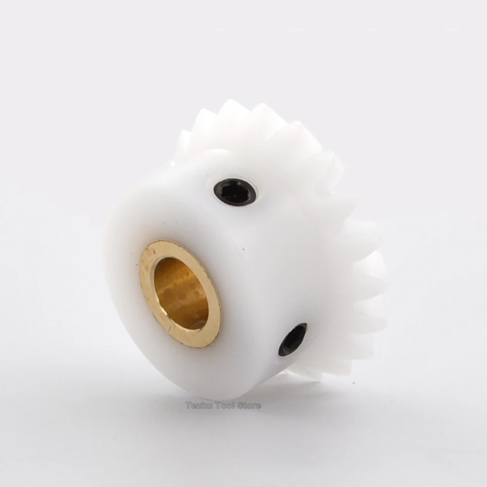 1pc 1:1 Bevel Gear 1/1.5Mod 20-30 Teeth White POM Equal Diameter Bevel Gear 90 Degrees Meshing Angle Plastic Gears Bore 4-12mm