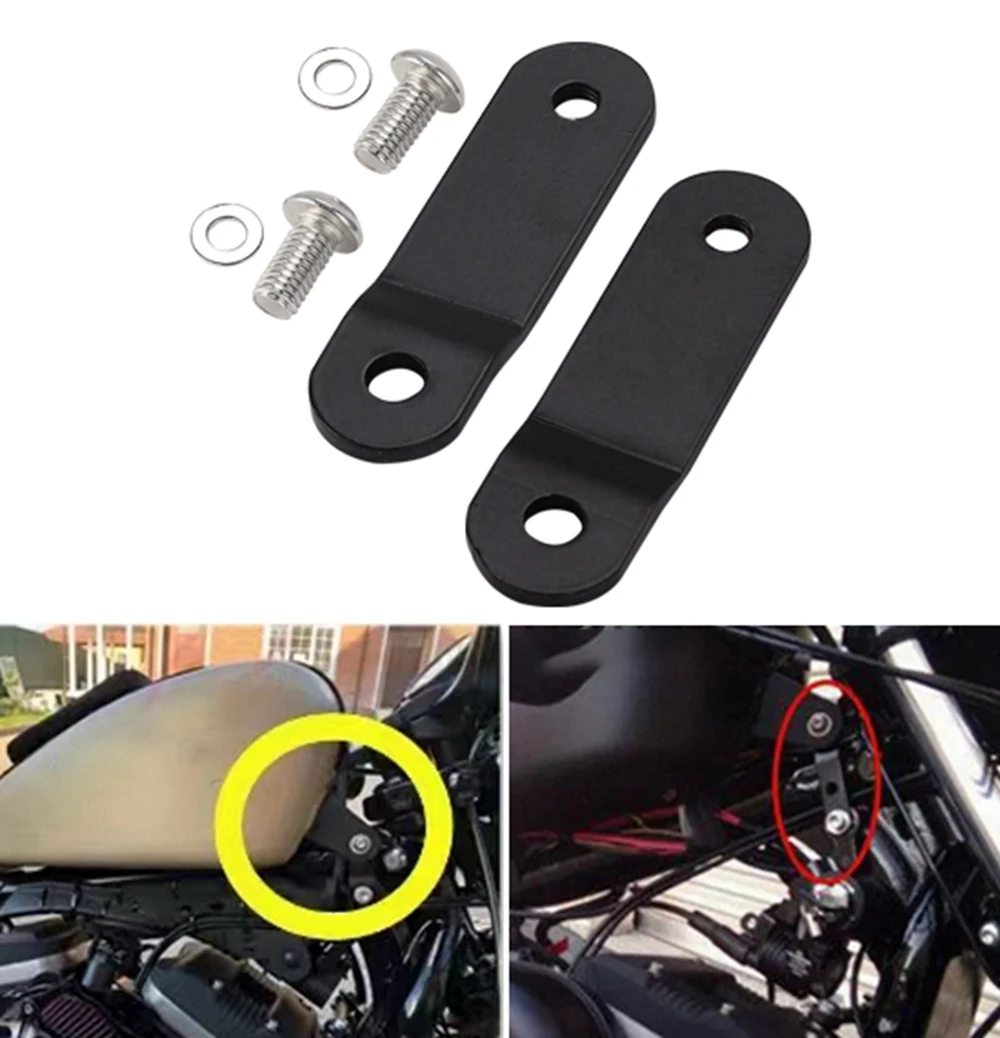 Raise Tank Modified Risers 28-77mm Gas Tank Lifts Kit For Harley Sportster Iron XL 883 1200 Custom Superlow Forty-Eight Bracket