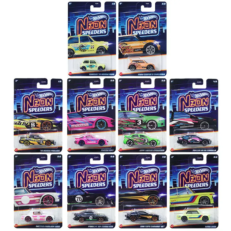 

Новая серия Hot Wheels Neon Racers: Коллекционная модель автомобиля City Compact Hlh72, игрушка-машинка для подарка другу