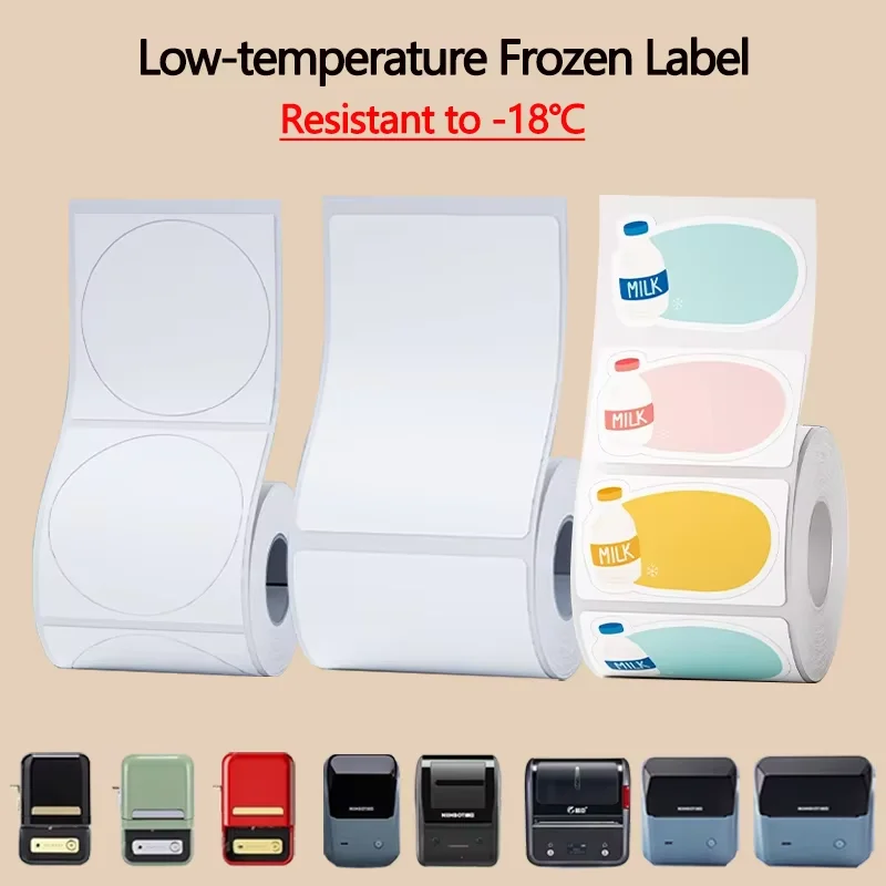 NIIMBOT B1/B2/B21/B31/B4/B203/B3S Refrigerator Freezer Fresh-keeping Box Label Paper Low-temperature Food Storage Sticker