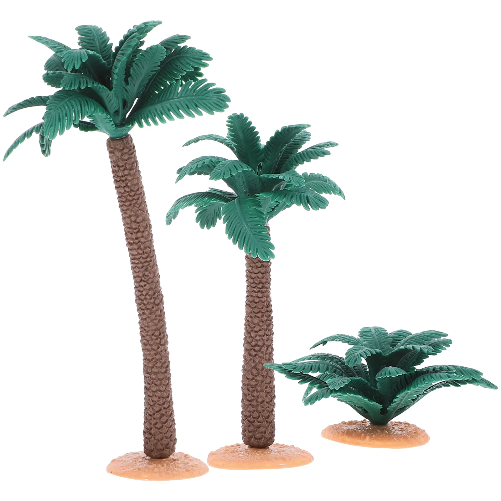 Modelo de planta simulada, estatua Artificial de Pvc, 3 piezas, Micro paisaje, árboles verdes, decoración de escritorio