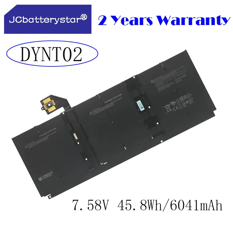 

Новый аккумулятор JC G3HTA052H DYNT02 для ноутбука Microsoft Surface, 3, 13,5 дюйма, 1867, 1868, 7,58 в, 6041 мАч, Вт/ч