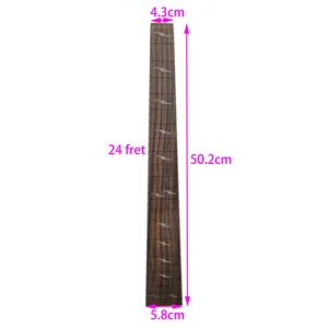 Jacaranda -scale guitar neck pieces, comfortable and soft, make it yourself, imitation of embedded shell, finger tool, 1 piece, high quality 7 Main Sales Guitar Arm - №6