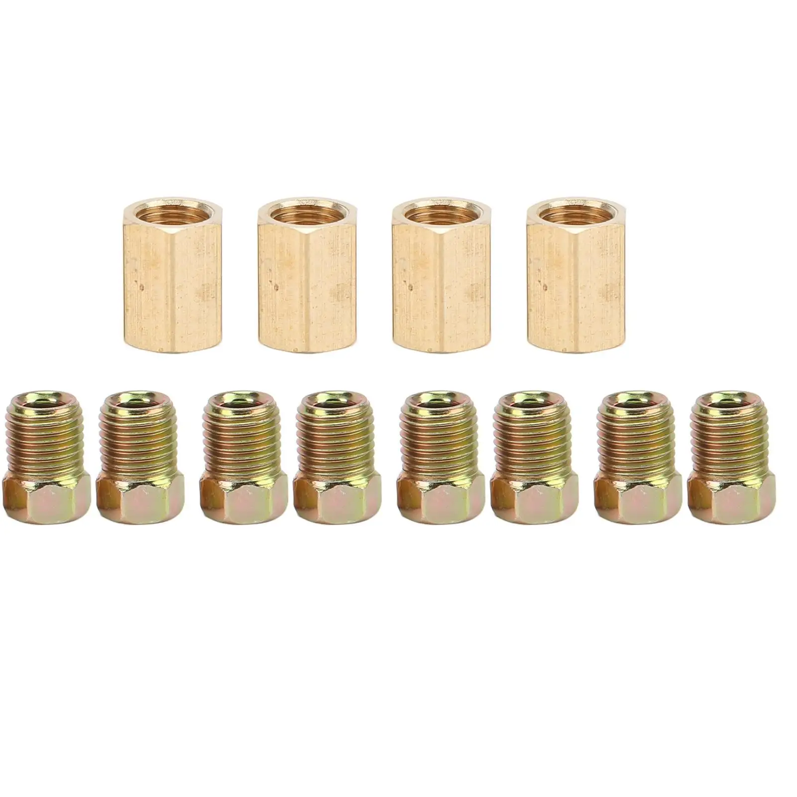 

Universal Brass Brake Tube Connector Fittings Set - Rustproof Replacement for mercedes for 3 /16in Brake Lines