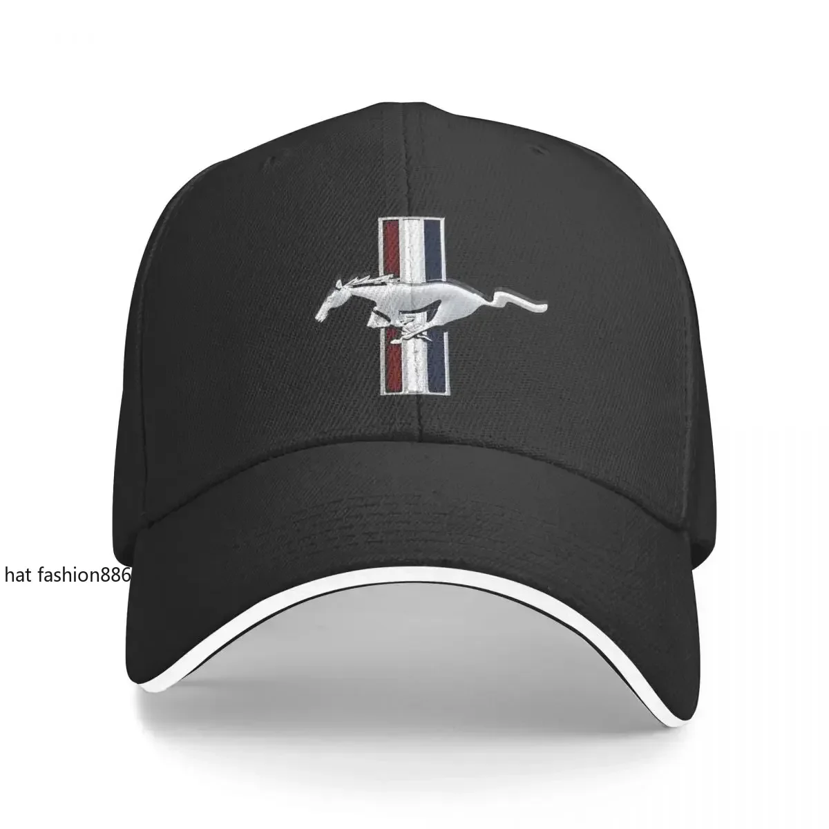 Classic Ford Mustang Logo Baseball Cap Hip Hop Sandwich Hat Unisex Style Adjustable Dad Hat Outdoor