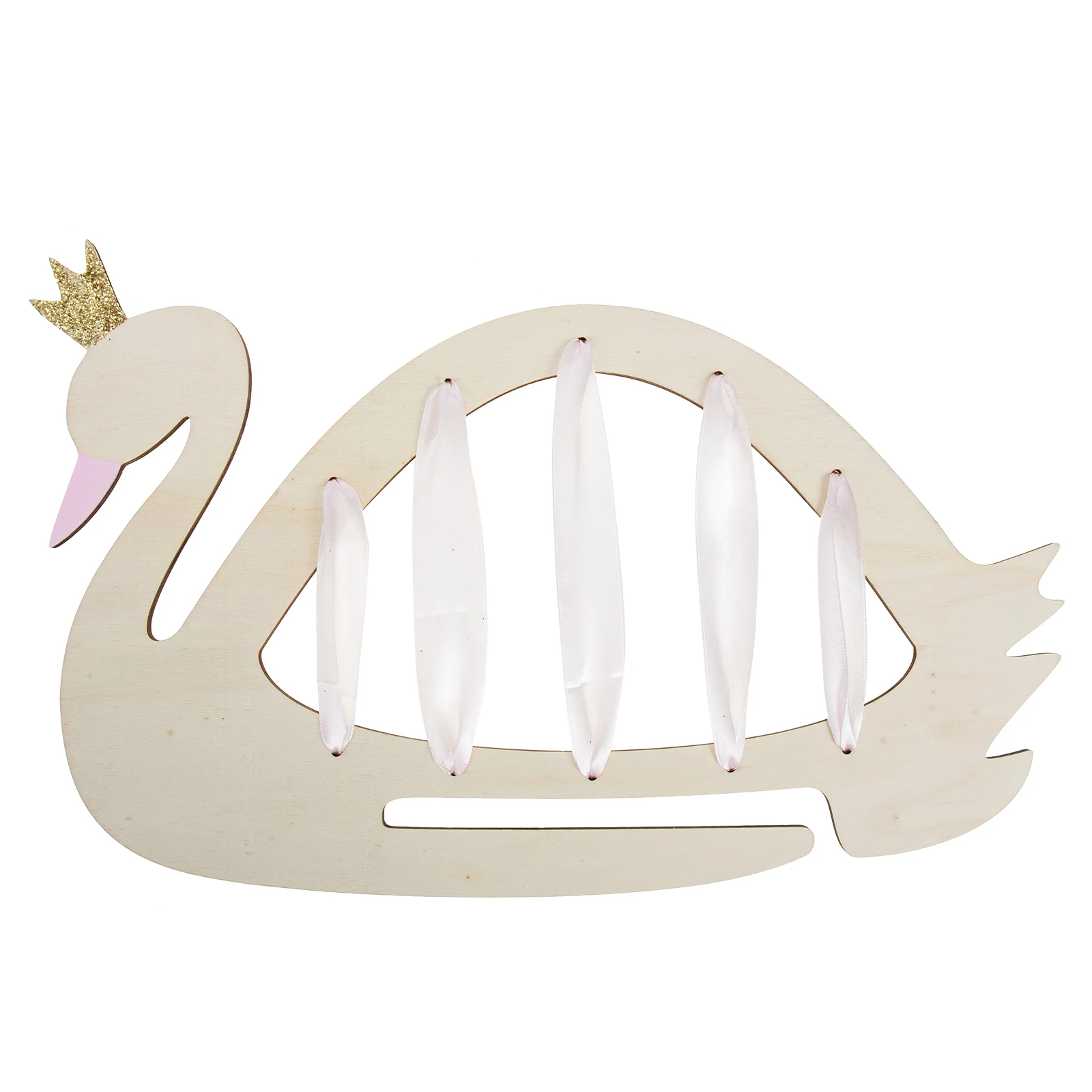 

Wall Hanging Hair Accessories ganizer Bow Hanger Swan Jewelry Display Tool Girls Room Decor Storage Strong Cotton Rope Load