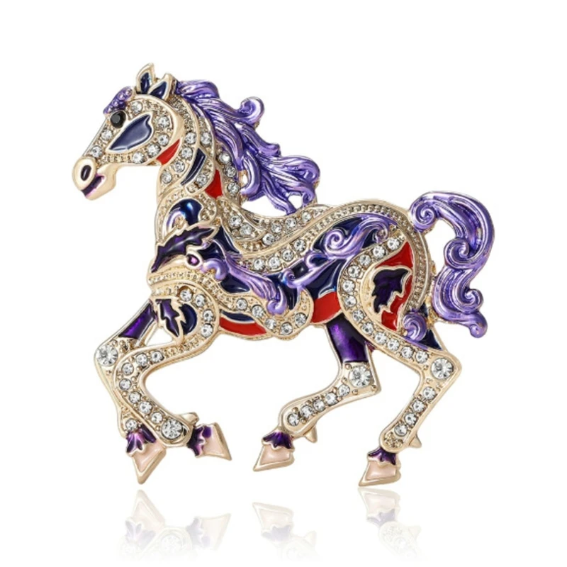 

CORD Elegant Zinc Alloy Brooch With Shining Crystals And Enamel Animal Shaped Lapel Pin