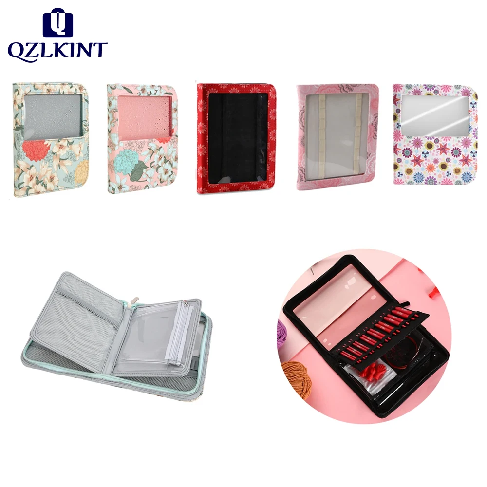 1 piece of crochet hook storage bag, portable DIY knitting needle storage pouch for outdoor use