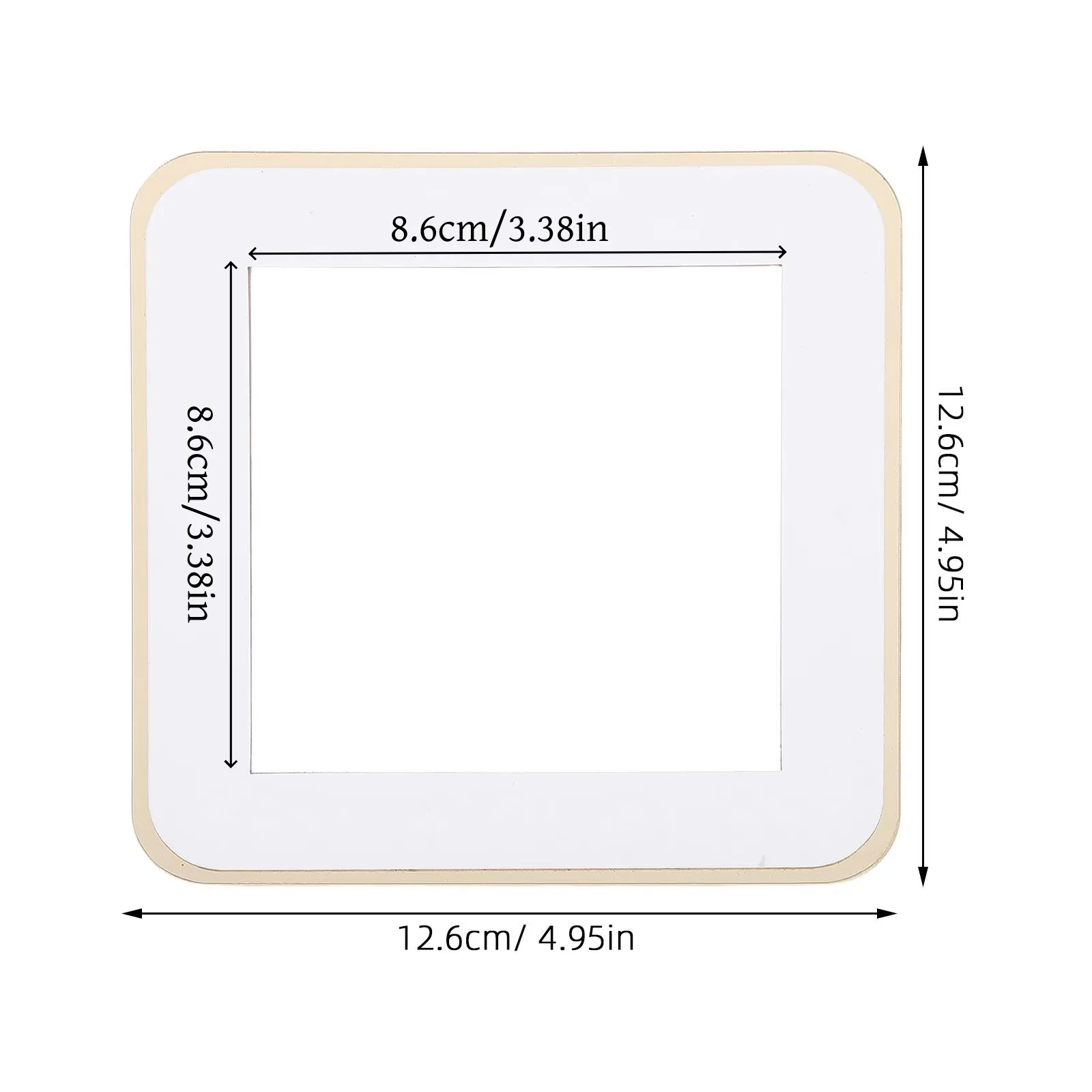 Acrylic switch board cover 86x86mm self-adhesive light switch surround type peel off wall socket frame decorative protection