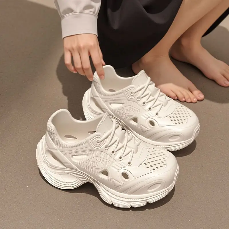 Thick-soled Hole Shoes 2026 New Summer Super Thick Outer Wear Non-slip And Deodorant Beach Bag Head Cool_vogvips.com