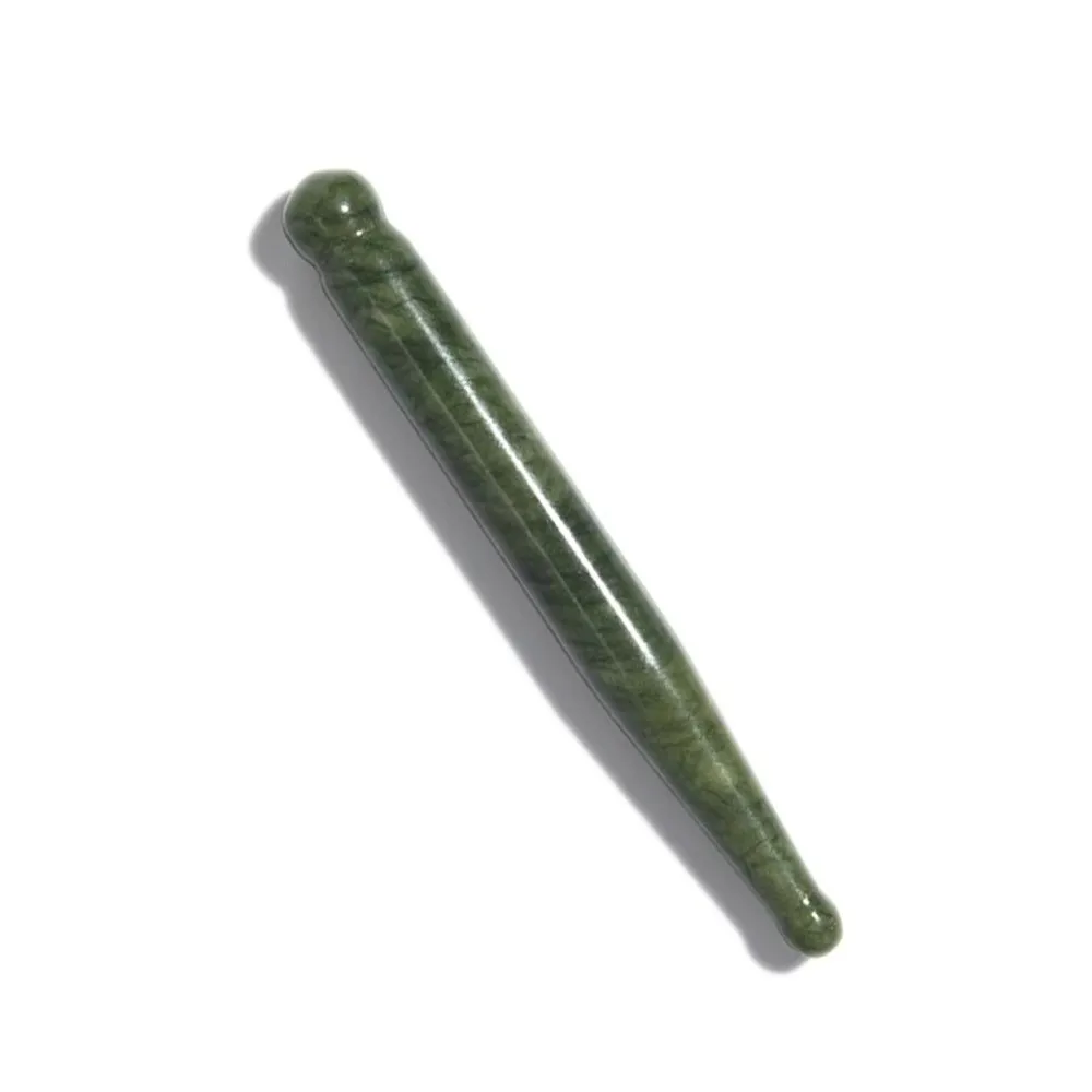 Natural Material Gua Sha Wand Ergonomic Shape Portable Compact Acupoint Massage Stick Smooth Polished Surface
