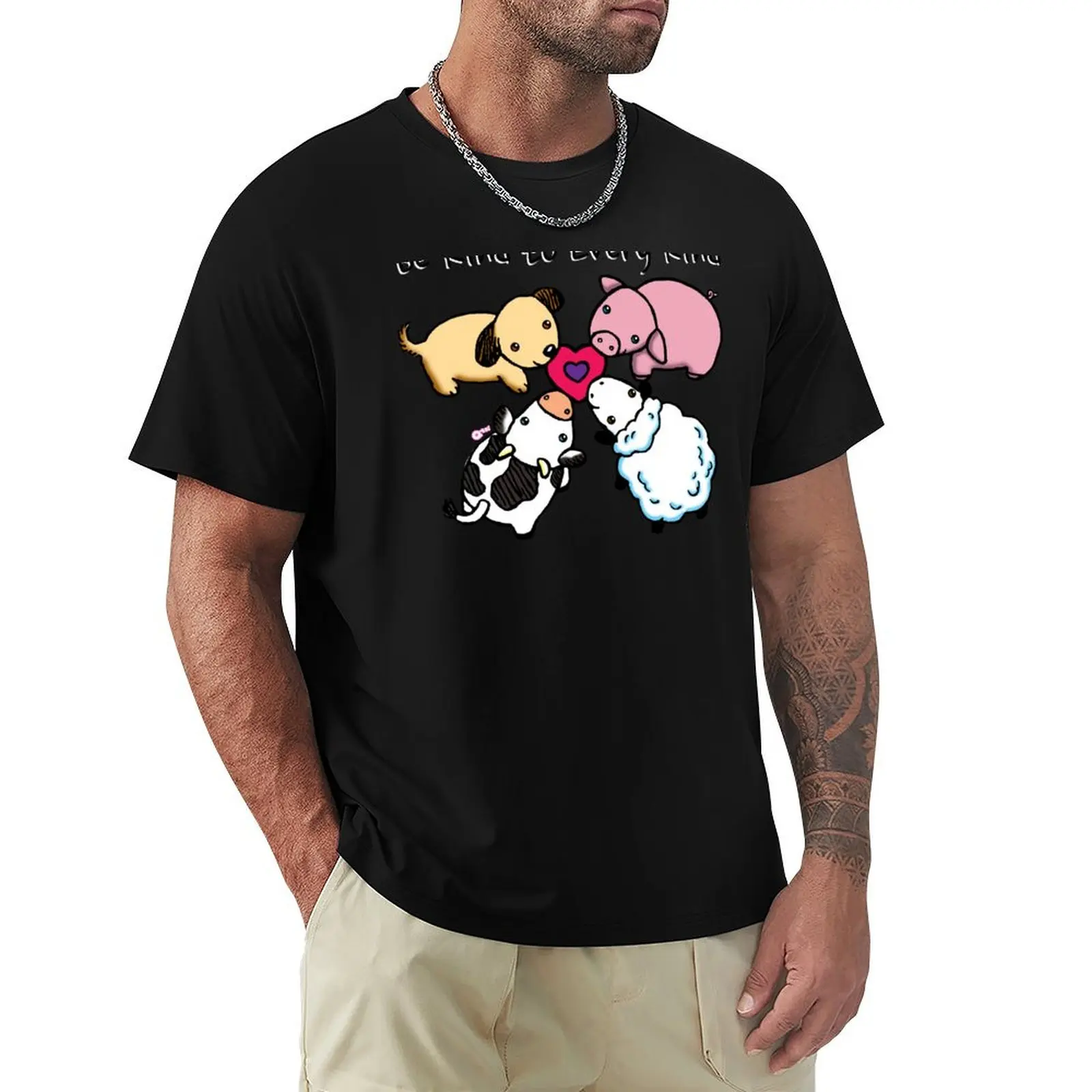 Be Kind to Every Kind T-Shirt Casual Simple Design Short Sleeve Shirt
