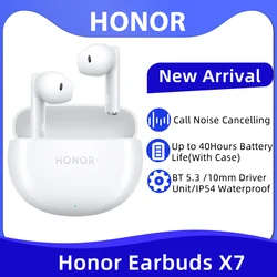 Honor Earbuds X7 TWS Earphone Call Noise Cancelling 40 Hours Battery Life True Wireless Earphone Bluetooth 5.3 For Honor 200