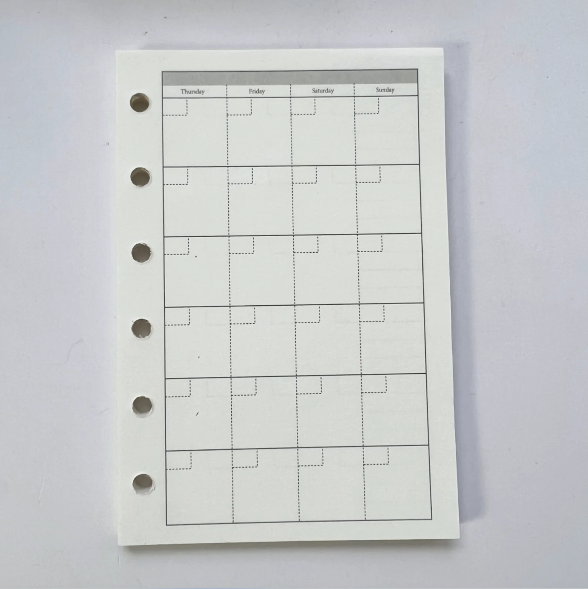 Nachfüll-Notizbuch der Sharkbang-A7-Serie, 45 Blatt, 6 Löcher, Notizblöcke, lose Blätter, Indexpapier, Schreibwaren – Detail 6