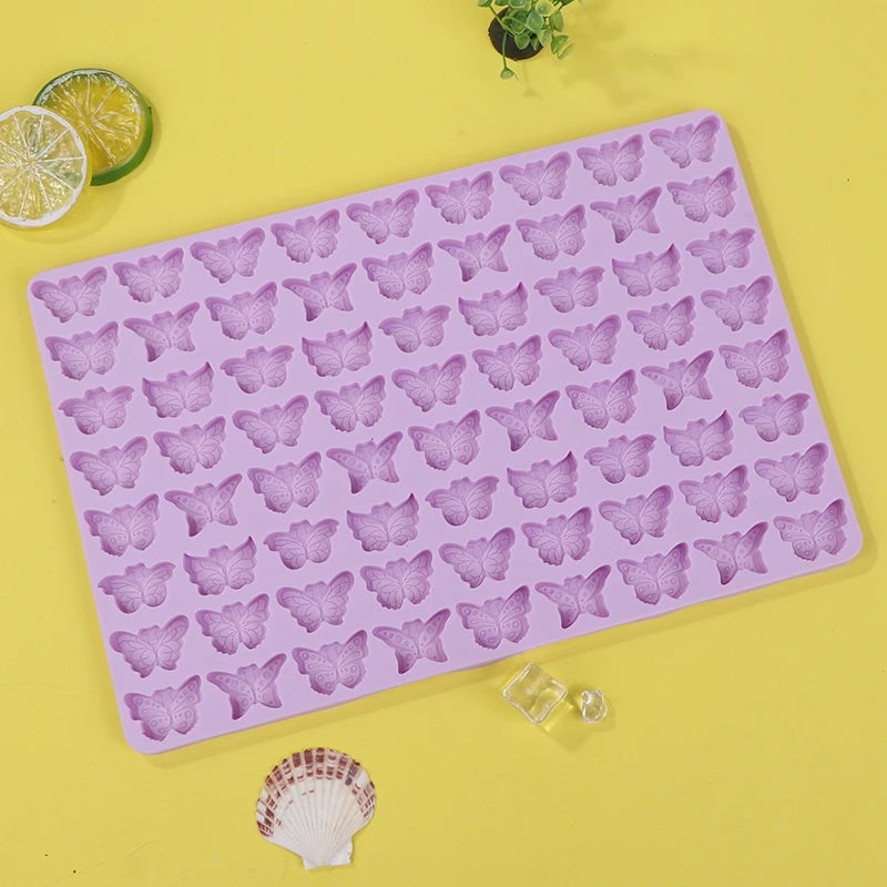 Kelebek Silikon Tasarım Kalıpları DIY Şeker Fondan Puding Çikolata Jöle Bisküvi Tatlılar Buz Küpü Tepsi Mutfak Bakeware