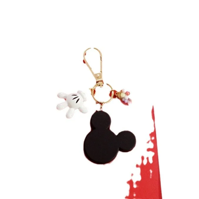 MINISO ฤดูร้อนใหม่พวงกุญแจการ์ตูนยางนุ่มพวงกุญแจรถกระเป๋าจี้ของขวัญสร้างสรรค์