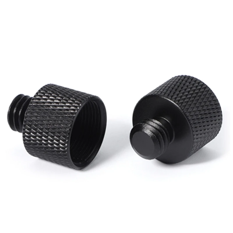 2x Mic Stand Adapter 5/8 Female To 3/8 Male Threaded Tripod Mount Screw Adapter Combo Pack For Microphone Mount & Stand
