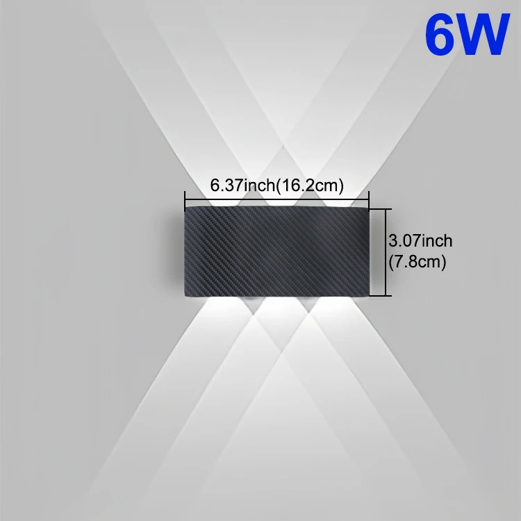 Moderne Outdoor Wandlamp Waterdichte LED Wandlamp AC85-265V 6W 10W Decoratie lampen Voor Slaapkamer Gangpad Galerij woonkamer