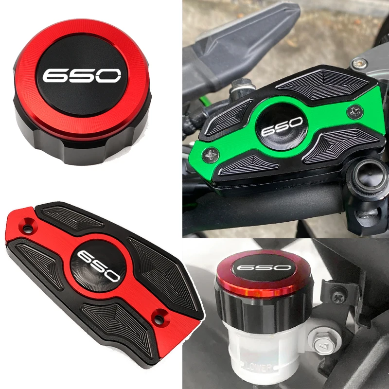 Explosions For Kawasaki Z650 RS Z 650 Ninja 650 VERSYS 650 2017-2024+ Motorcycle Accessories Front Rear Brake Fluid Reservoir Co