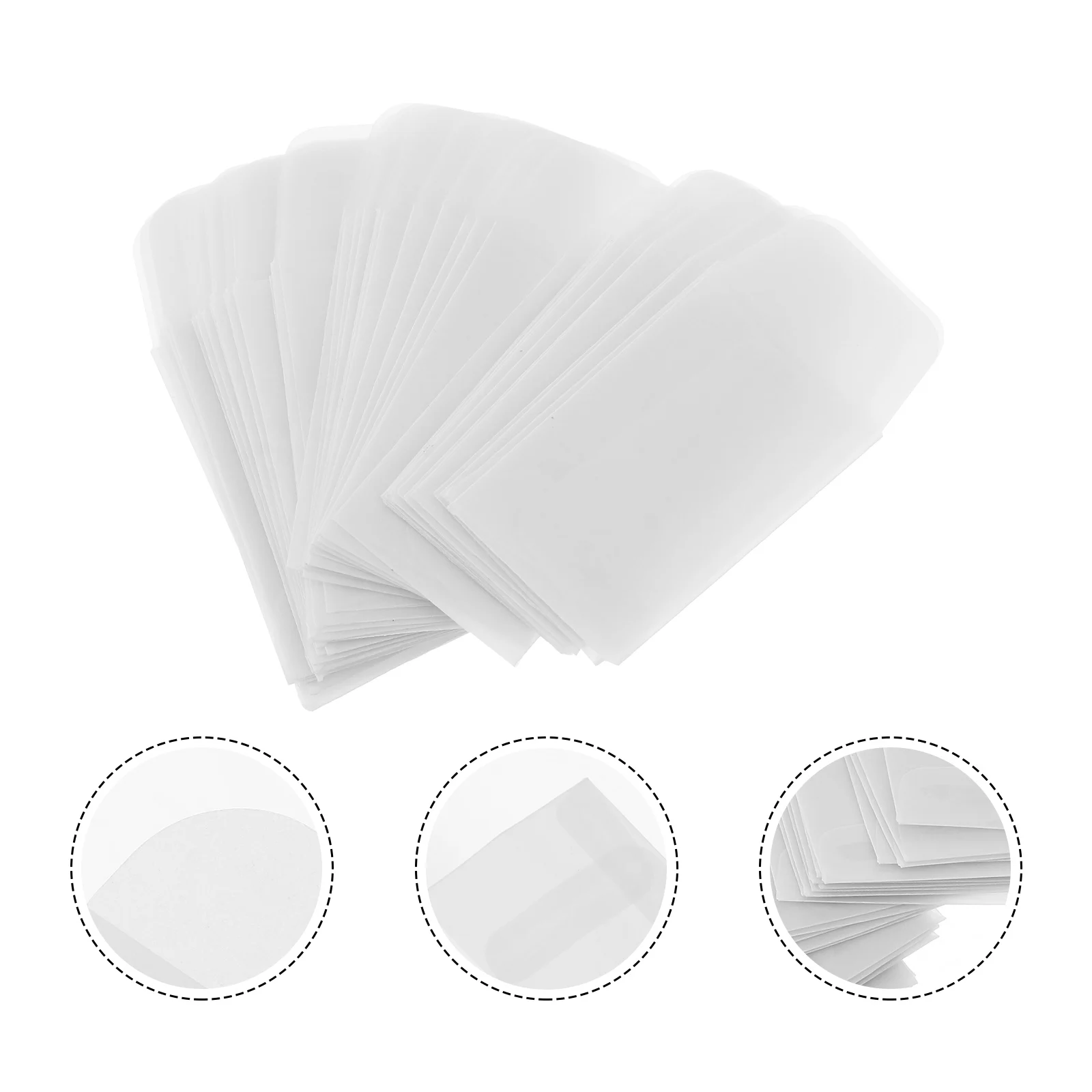 

50pcs Photo Envelope Bags 3x5CM Clear Mini Envelopes for Jewelry Rings Coin Storage Small Parts Pouches Transparent Paper