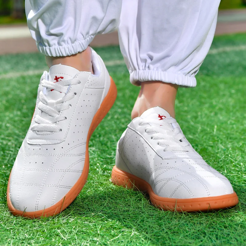 

Professional Tai Chi Kung Fu sports shoes soft cowhide tendon bottom PU martial arts shoes unisex training shoes
