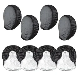 1/4PCS Universal Wheel Tire Covers Protection Waterproof outdoor Covers For RV Motorhome Camper Car Trailer UV Weather Resistant