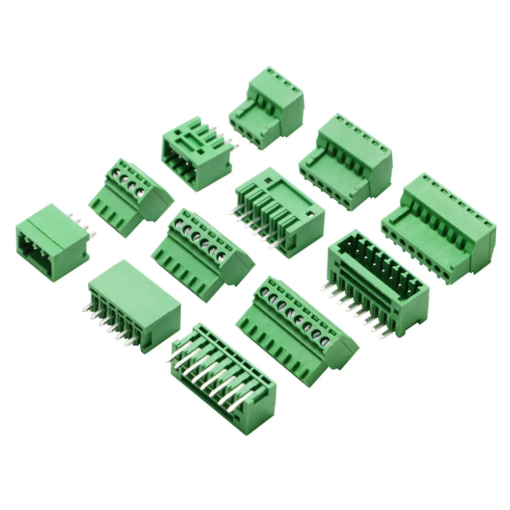 KF2EDG 2.54mm Pitch PCB Screw Terminal Block 2P 3P 4P 5P 6P 7P 8P 9P 10Pin Male Plug Female Socket Pin Header Wire Connector