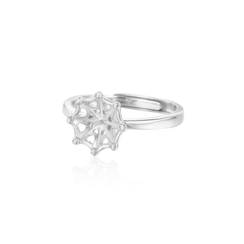 

Ring Setting for 10mm-12mm Round Beads or Pearls Gold Plated 925 Silver Ring Blank Adjustable Ring Base