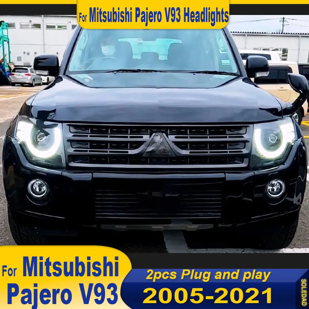 

Car For Mitsubishi Pajero V97 Headlights 2007-2021 V93 LED Headlight Montero V87 V95 Upgrade Headlamp Blue Start Up DRL
