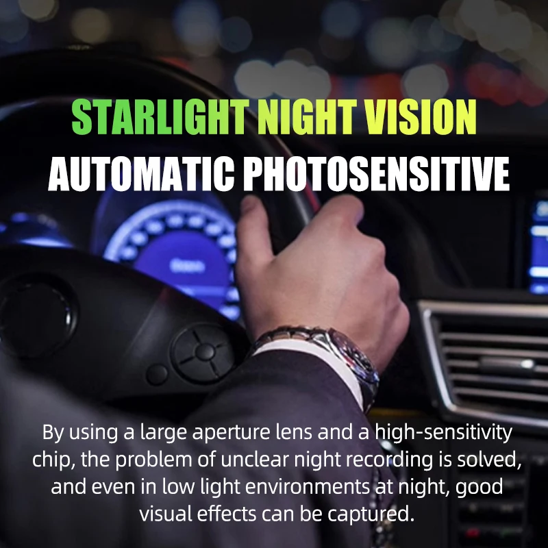 Portable Car Camera Recorder USB Dash Cam 170° Wide-Angle Waterproof Night Vision Car DVR Driving Recorder