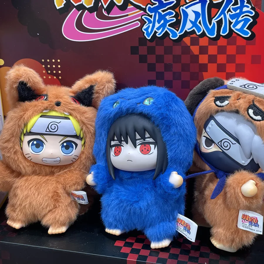 Bandai EAKI Naruto Scatola Cieca Shippuden Party Series Uzumaki Farcito Shippuden Originale Peluche Figura Ornamento Collezione di Giocattoli Regalo