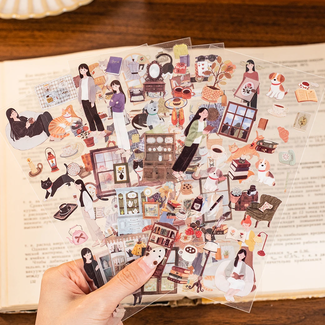 �y�Z�[�����z12������ �f�C���[���W���[���e�[�}�ɂ���PET�X�e�b�J�[ DIY�N���t�g�A�X�N���b�v�u�b�L���O�A�R���[�W���A�M�^�[�A�X�}�z�P�[�X�A�m�[�g�f�R���[�V�����p