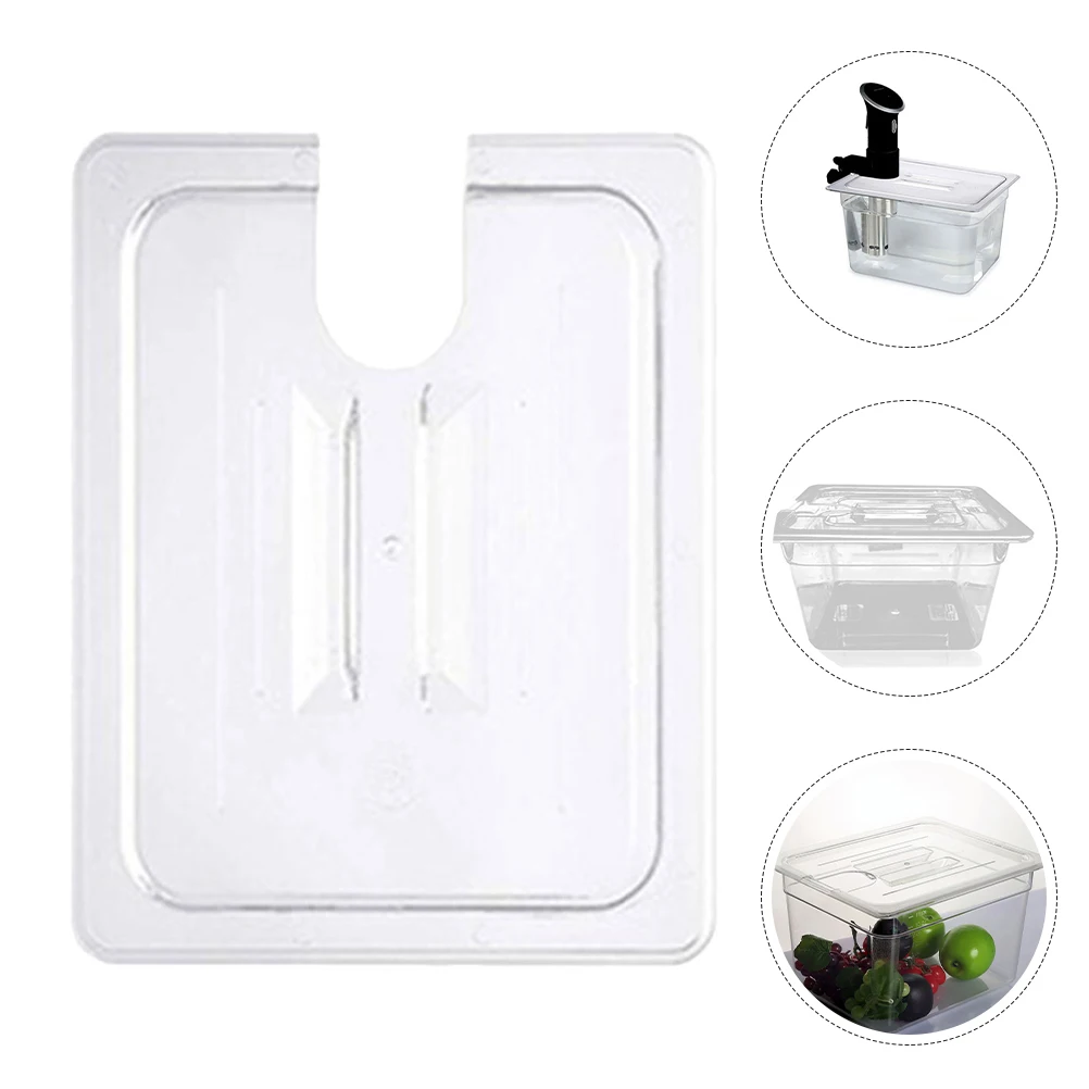 

2pcs Clear Plastic Slow Cooker Lid Replacement For 11L Precise Sous Vide Cooking Transparent Cover Steamer Basket