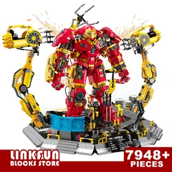 Marvel Bricks Sets Hulkbuster Machine Workbench Iron Man Building Blocks Toys Boys Kids Adult Christmas Gifts DIY Plastic Model