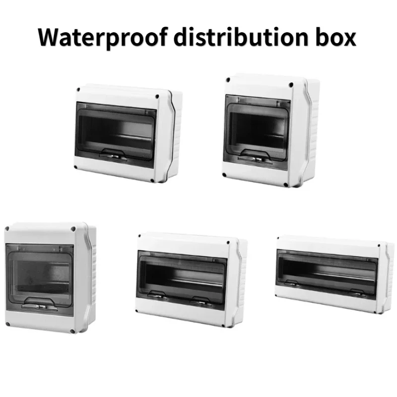 3-18Ways Plastic Distribution Protections Box Waterproof Electric Junction Box for Indoor Outdoor Wall