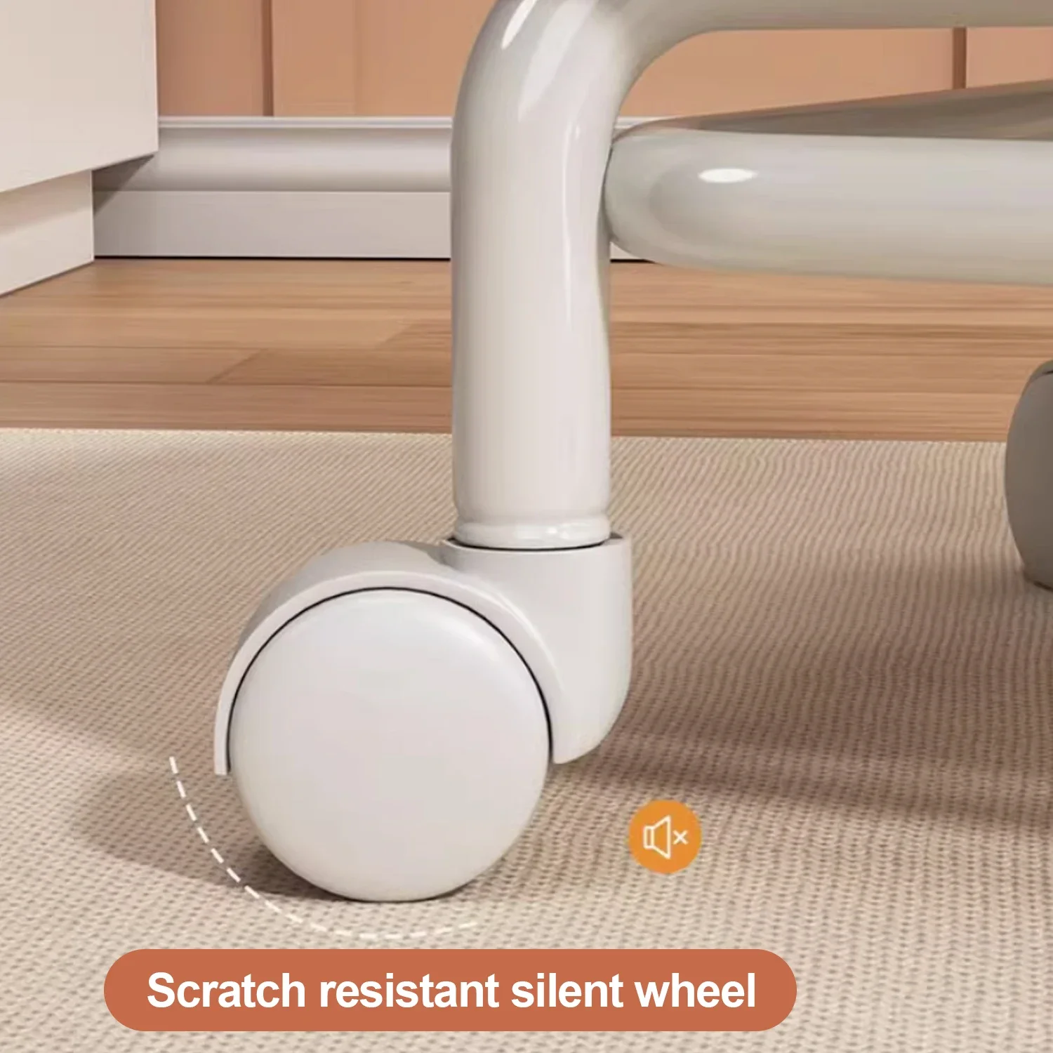 Pulley Stool with Wheels, Low Stool Door, Shoe Changing Stool, Small Stool, Movable Backrest Stool, Comfortable for Children