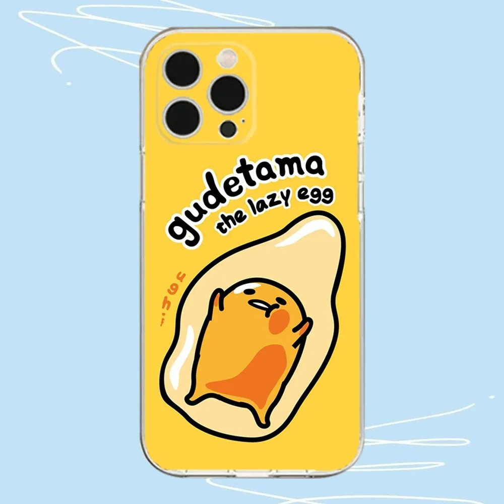 Cartoon G-Gudetama-S Phone Case Phone Case For iPhone 13, 14,13,12,Mini,11,Pro,Max,Plus,X,XR,XS,8,SE,2020 Transparent Cover