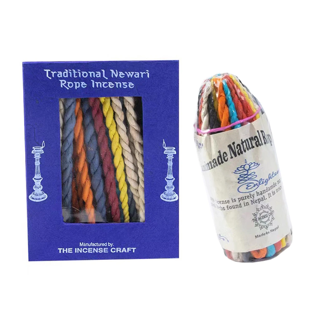 

Nepal's traditional handmade rope incense, Himalayan natural plant spices, Soothing and sleep aid, Natural Incense, 50stickss